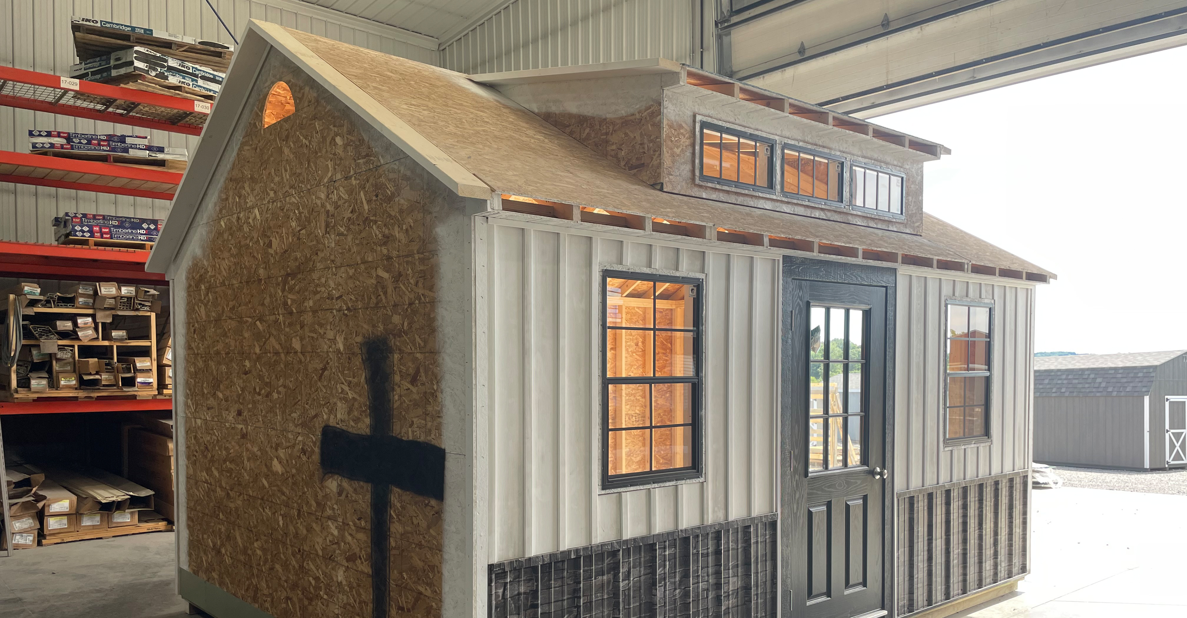 Mast Mini Barns builds storage sheds.